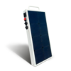 Mobisun Pro portable solar generator frontside with solar panel frontside