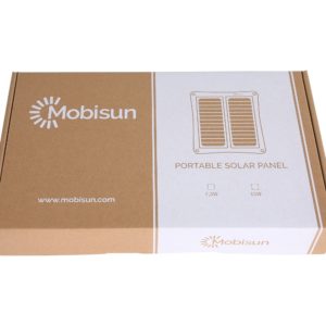 Mobisun USB zonnepaneel verpakking front packaging
