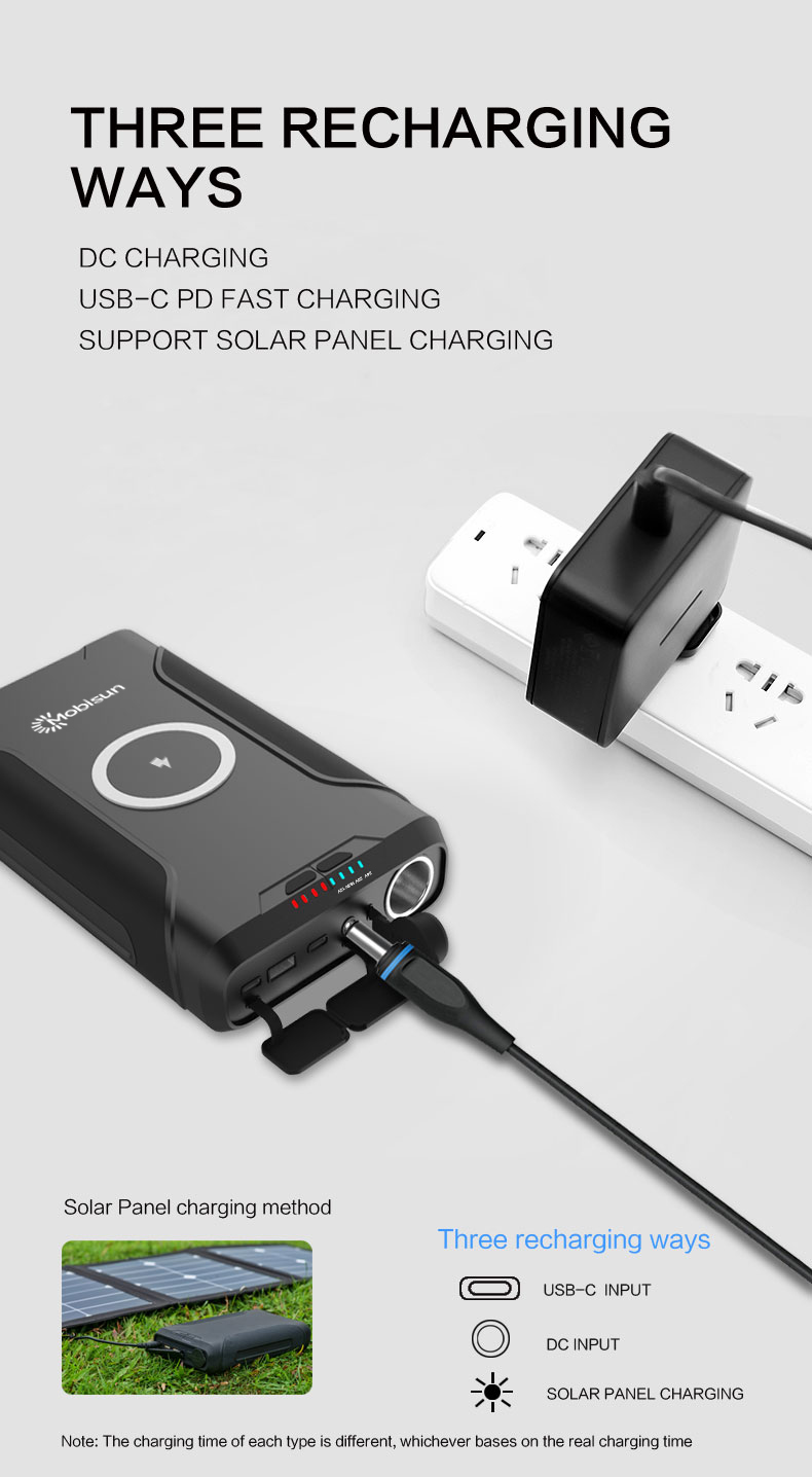 Mobisun 60W panneau solaire + 72,000mAh / 266Wh / 150W Outdoor Powerbank Bundle - Image 35