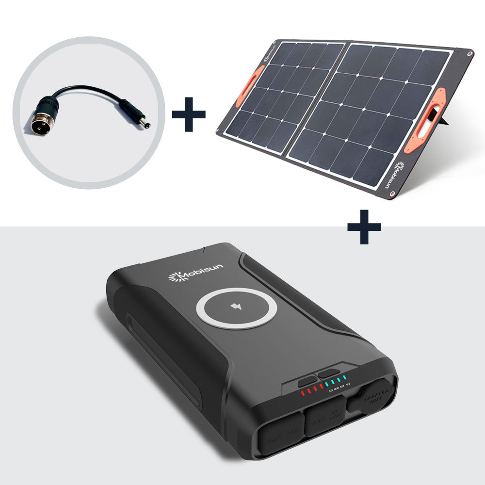 72.000mAh Powerbank + 100W Solarpanel