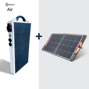 Mobisun Pro Air powerstation + opvouwbaar 100W zonnepaneel bundel