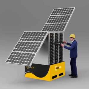 Mobisun PowerHive 60 – Mobiele energiehub 48 kWh IP54 & STANAG